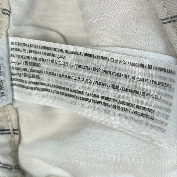 Abercrombie Simone High Rise Slim Jeans Striped Size 32 / 14 - Picture 14 of 16